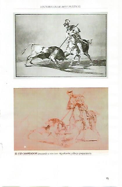 LAMINA COSSIO 51085: El Cid Campeador lanceando un toro