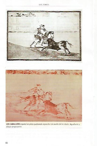 LAMINA COSSIO 51086: Caballero español quebrando rejoncillos