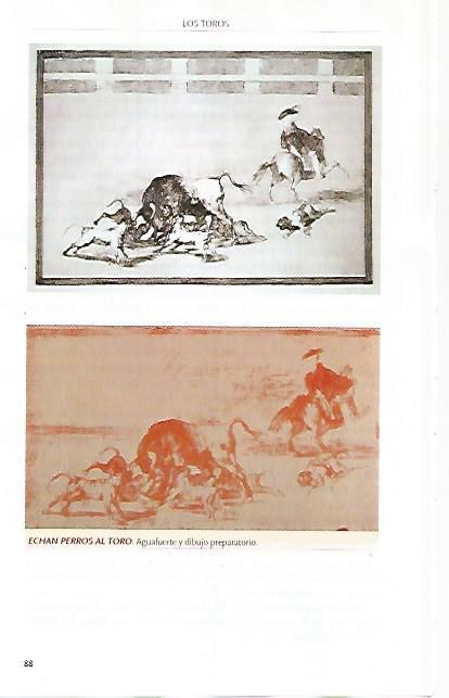 LAMINA COSSIO 51096: Echan perros al toro
