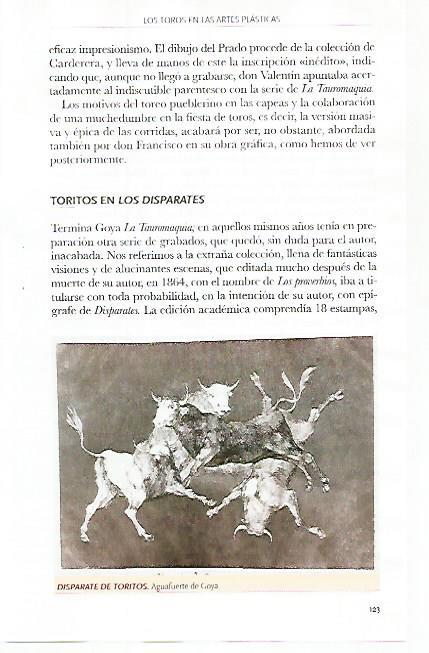 LAMINA COSSIO 51112: Disparate de toritos por Goya