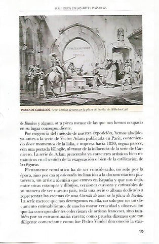 LAMINA COSSIO 51126: Patio de caballos de Sevilla por W. Gail