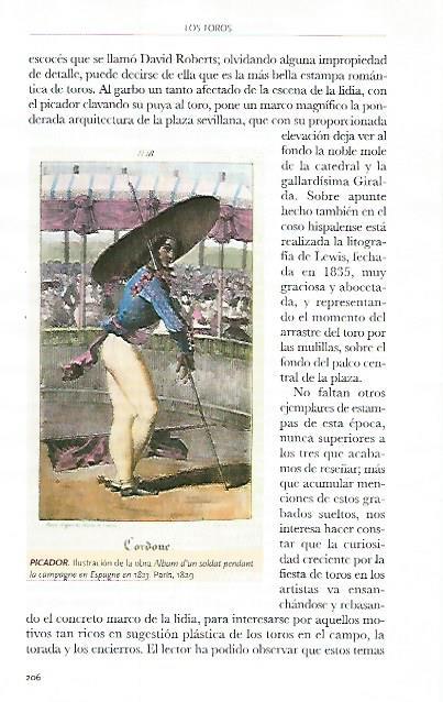 LAMINA COSSIO 51147: Picador ilustracion de Album d un soldat pendant la campagne en Espagne en 1823