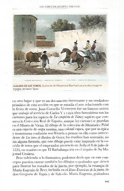 LAMINA COSSIO 51148: Llegada de los toros por Pharamond Blanchart