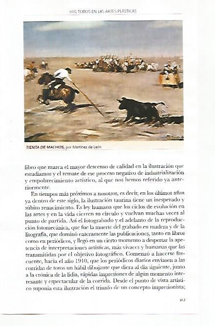 LAMINA COSSIO 51152: Tienta de machos por Martinez de Leon