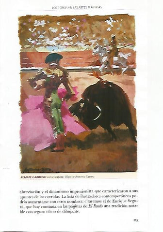 LAMINA COSSIO 51153: Remate garboso con el capote por Antonio Casero