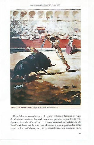 LAMINA COSSIO 51154: Suerte de banderillas por Antonio Casero