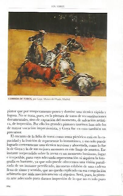 LAMINA COSSIO 51155: Corrida de toros por Goya