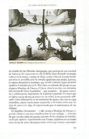 LAMINA COSSIO 51156: Detalle taurino de la Traslacion de San Dionisio