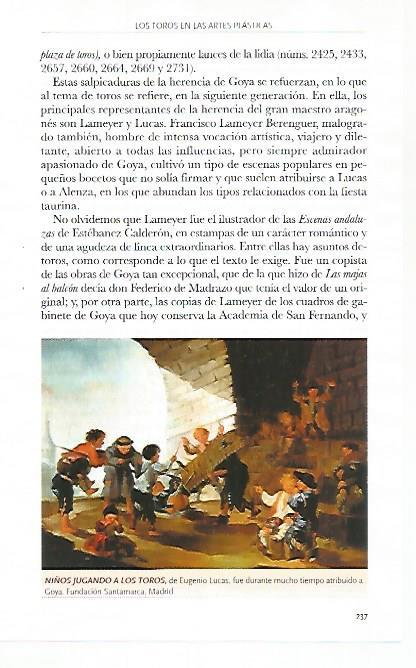 LAMINA COSSIO 51161: Niños jugando a los toros por Eugenio Lucas