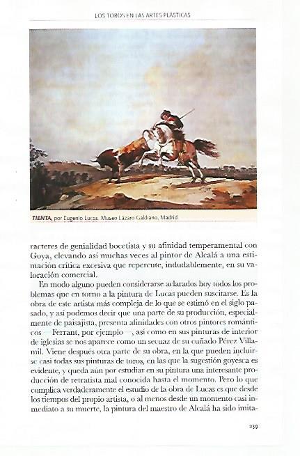LAMINA COSSIO 51162: Tienta por Eugenio Lucas