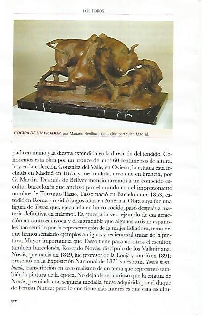 LAMINA COSSIO 51198: Cogida de un picador por M. Benlliure