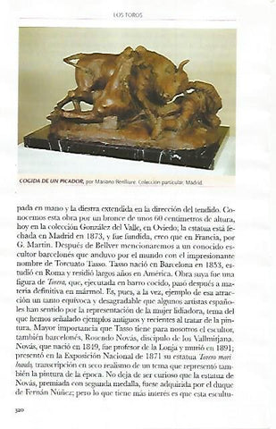 LAMINA COSSIO 51198: Cogida de un picador por M. Benlliure