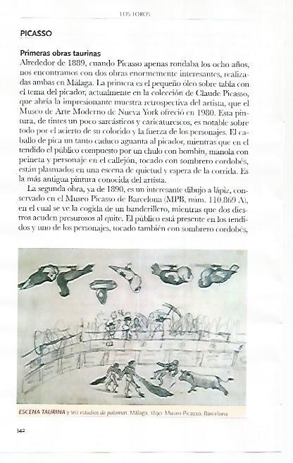 LAMINA COSSIO 51206: Escena taurina por Picasso