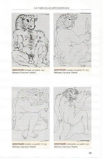 LAMINA COSSIO 51213: Minotauros por Picasso