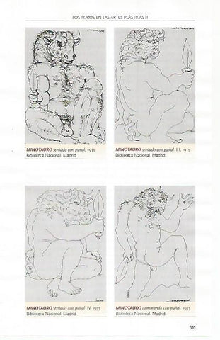 LAMINA COSSIO 51213: Minotauros por Picasso