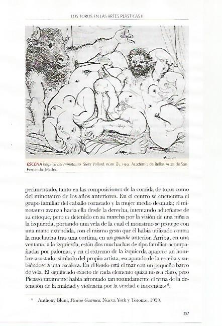 LAMINA COSSIO 51214: Escena baquica del minotauro poor Picasso