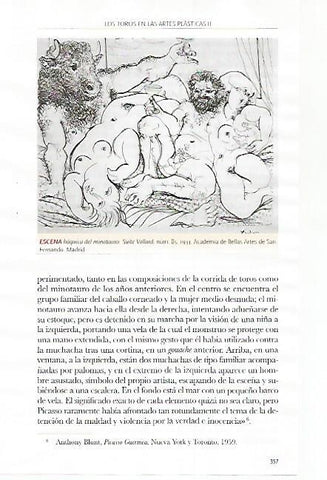 LAMINA COSSIO 51214: Escena baquica del minotauro poor Picasso