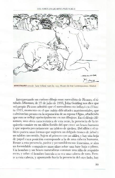 LAMINA COSSIO 51215: Minotauro vencido por Picasso