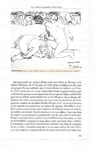 LAMINA COSSIO 51215: Minotauro vencido por Picasso