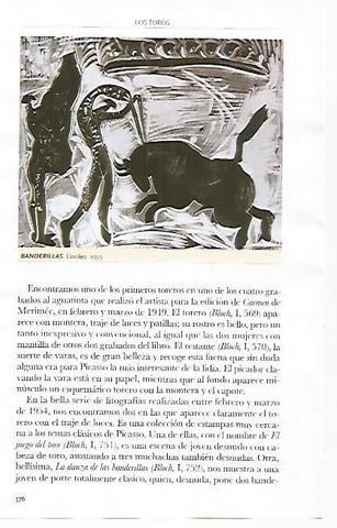 LAMINA COSSIO 51221: Banderillas por Picasso