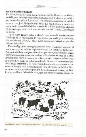 LAMINA COSSIO 51224: Toros en el campo de la Tauomaquia de Pepe-Hillo