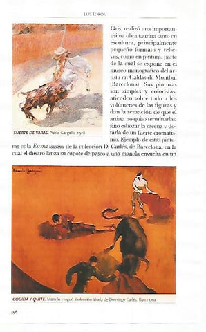 LAMINA COSSIO 51230: Suerte de varas por P. Gargallo y Cogida y quite por M. Hugue
