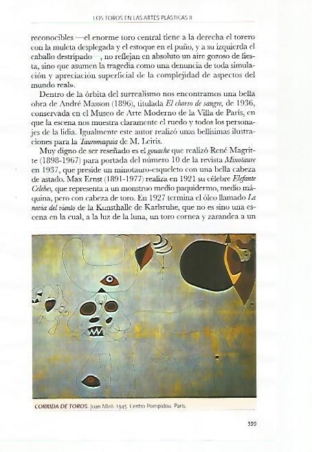 LAMINA COSSIO 51232: Corrida de toros por Joan Miro