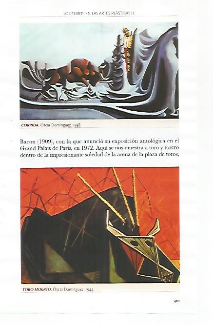 LAMINA COSSIO 51233: Corrida y Toro muerto por Oscar Dominguez