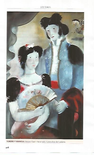 LAMINA COSSIO 51236: Torero y Manola por Antoni Clave