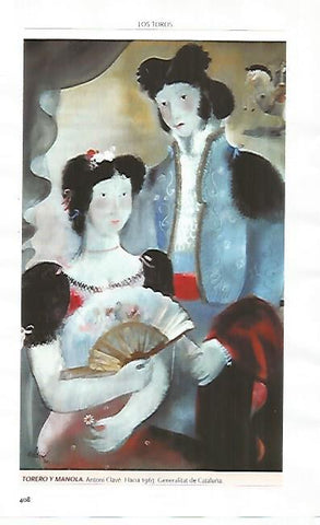 LAMINA COSSIO 51236: Torero y Manola por Antoni Clave