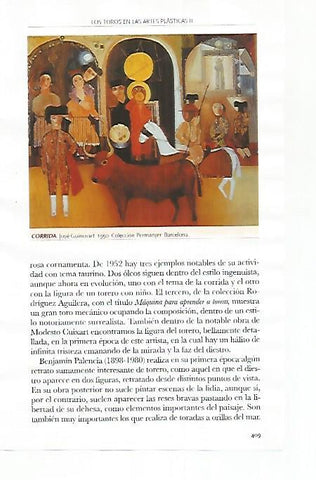 LAMINA COSSIO 51237: Corrida por Jose Guinovart