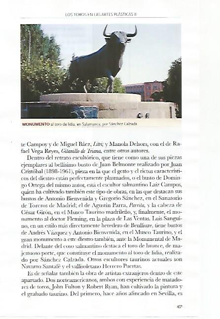 LAMINA COSSIO 51247: Monumento al toro de lidia en Salamanca