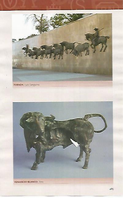 LAMINA COSSIO 51263: Torada por L. Sanguino y Toro por Venancio Blanco