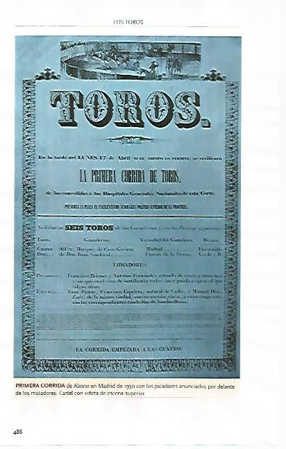 LAMINA COSSIO 51267: Primera corrida de abono en Madrid 1950