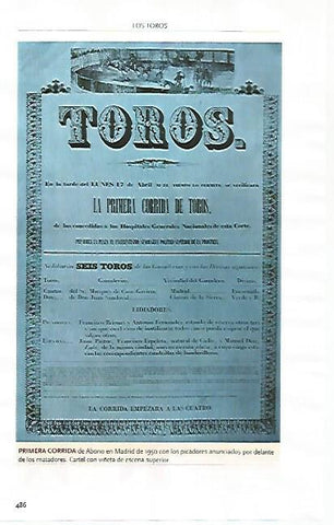 LAMINA COSSIO 51267: Primera corrida de abono en Madrid 1950