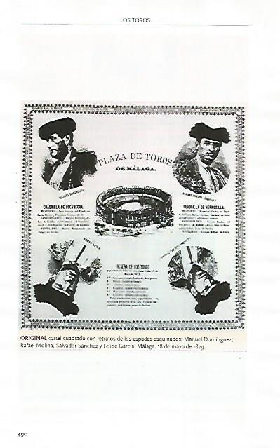 LAMINA COSSIO 51269: Cartel de toros de Malaga 1879