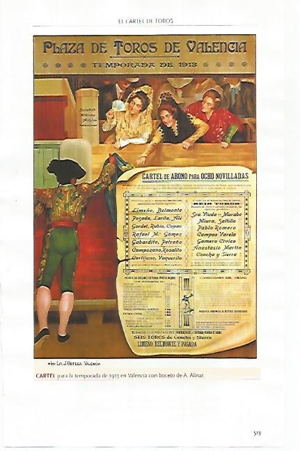 LAMINA COSSIO 51281: Cartel de A. Alinar para Valencia 1913