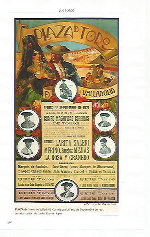 LAMINA COSSIO 51284: Cartel de Ruano Llopis para Valladolid 1921