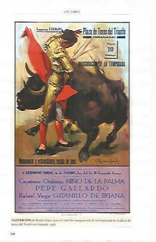 LAMINA COSSIO 51286: Cartel de Ruano Llopis para Granada 1936
