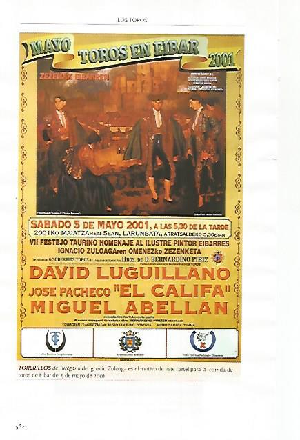 LAMINA COSSIO 51305: Cartel con el cuadro Torerillos de Turegano de Ignacio Zuloaga