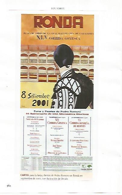 LAMINA COSSIO 51306: Cartel de Urculo para Ronda 2001