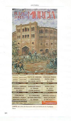LAMINA COSSIO 51314: Cartel de Humberto Parra para Murcia 2006