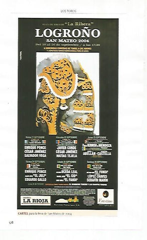 LAMINA COSSIO 51320: Cartel para la feria de San Mateo de Logroño 2004