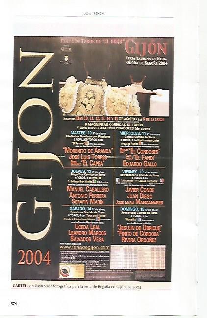 LAMINA COSSIO 51322: Cartel de la feria de Begoña en Gijon 2004