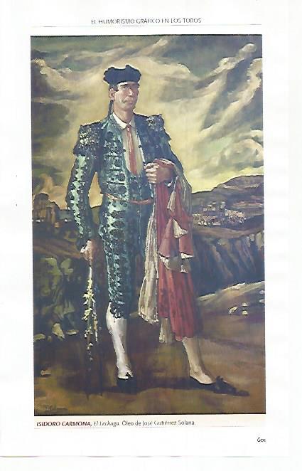 LAMINA COSSIO 51323: Isidoro Carmona El Lechuga por Jose Gutierrez