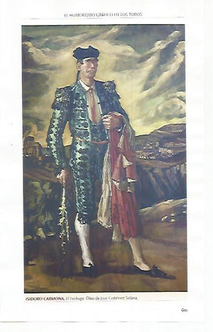 LAMINA COSSIO 51323: Isidoro Carmona El Lechuga por Jose Gutierrez