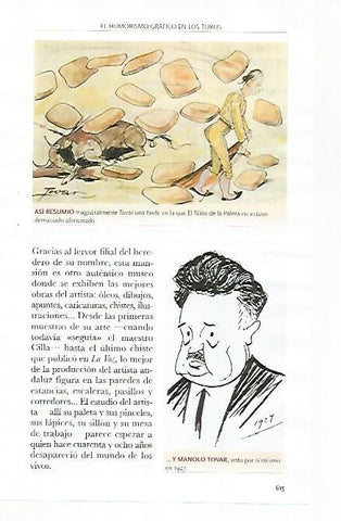 LAMINA COSSIO 51329: El Niño de la Palma por Manolo Tovar y Autorretrato