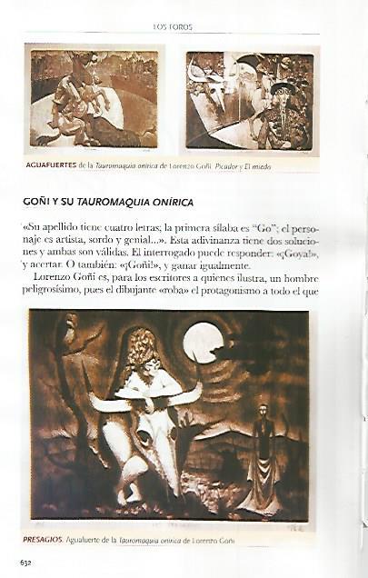 LAMINA COSSIO 51335: Aguafuertes de la Tauromaquia onirica de Lorenzo Goñi