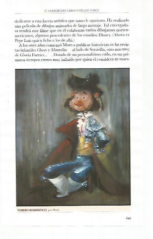 LAMINA COSSIO 51338: Torero romantico por Jose Luis Moro