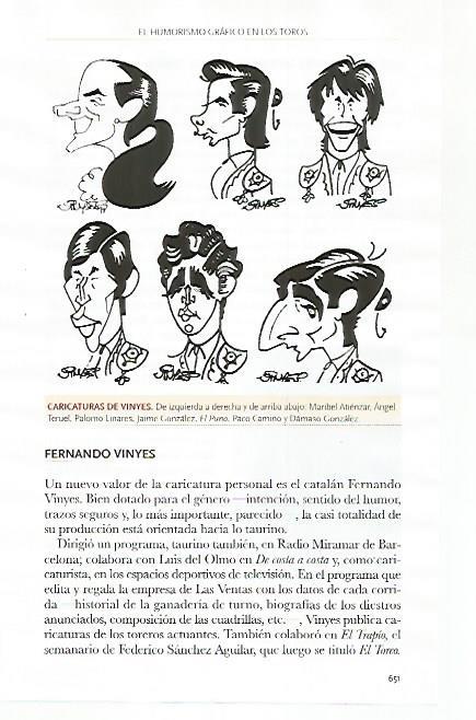 LAMINA COSSIO 51339: Caricaturas de Fernando Vinyes